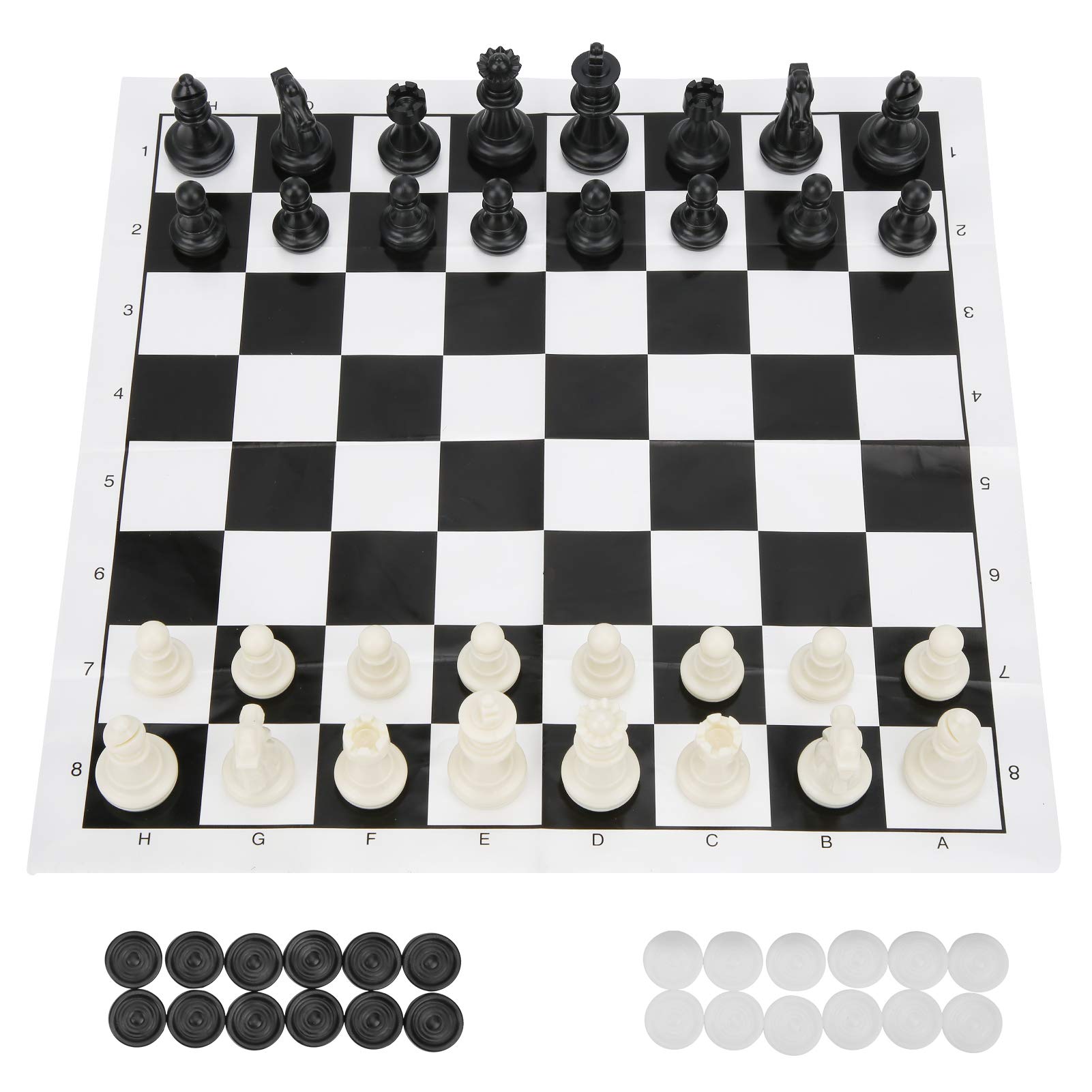 Amazon.co.jp: 2 in 1 Chess Board Chess Set, Camping, Chess Game